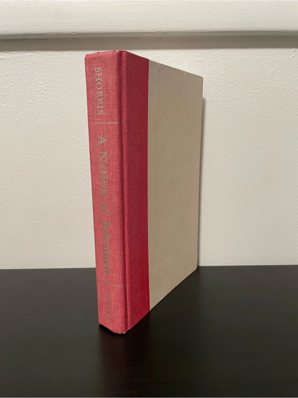 A Nation Of Salesmen Earl Shorris Book Hardcover First Print Norton Vintage 1994